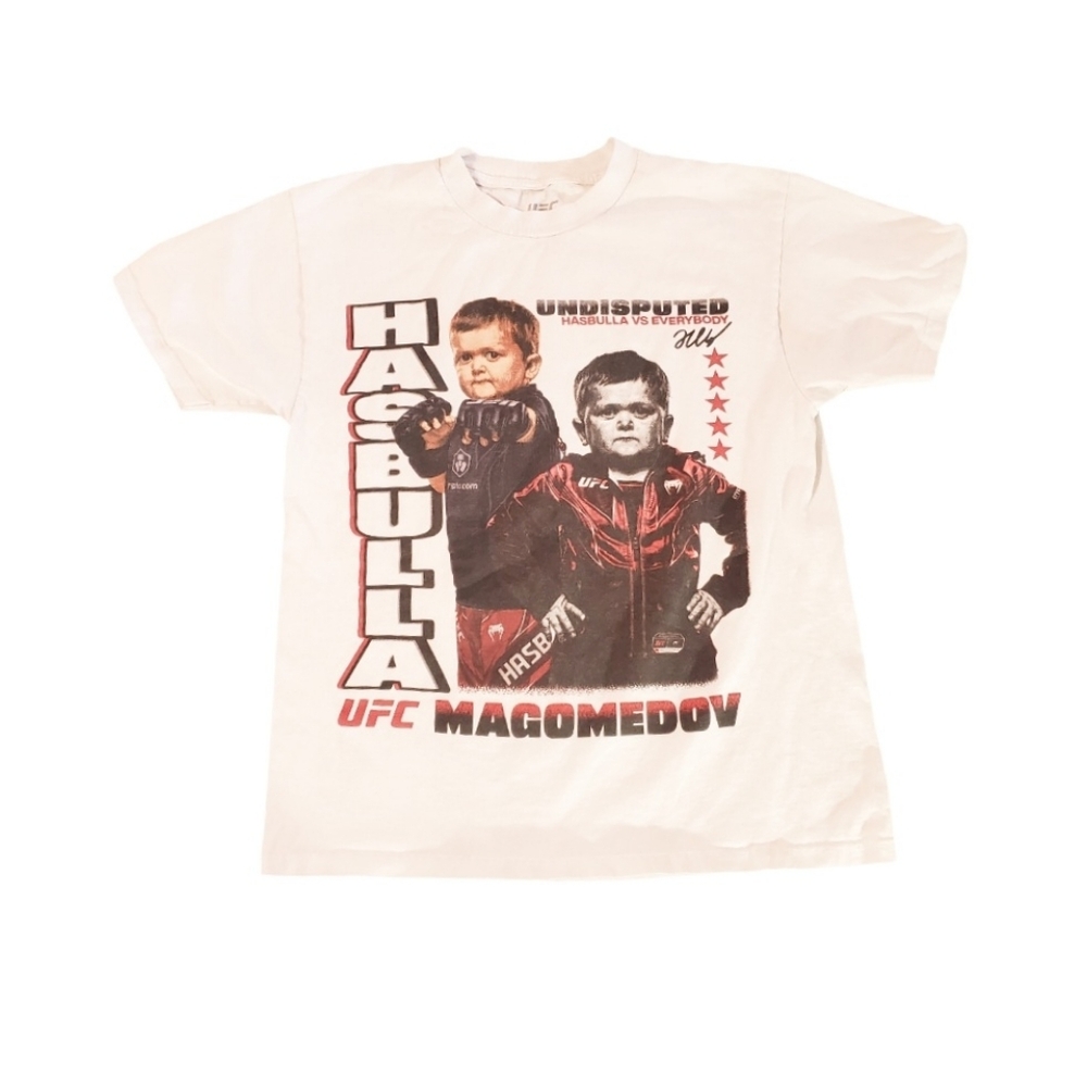UFC Men's White Undisputed Hasbulla Magomedov T-shirt Medium